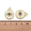 Brass Micro Pave Cubic Zirconia Pendants KK-N287-42G-03-3