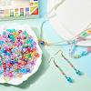 1000Pcs UV Plating Transparent Acrylic Beads OACR-SZ0001-55-4