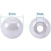 Eco-Friendly Dyed Glass Pearl Round Beads HY-PH0001-3mm-RB011-2