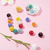 18Pcs 9 Colors Handmade Gold Sand Lampwork Beads LAMP-SZ0001-05-4