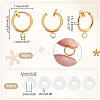 30Pcs Brass Clip-on Earring Findings KK-GA0001-54G-2