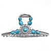 Synthetic Turquoise Claw Hair Clips PW-WGD274A-01-1