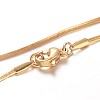 304 Stainless Steel Snake Chain Necklaces NJEW-F195-02A-G-2