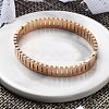 Ion Plating(IP) 304 Stainless Steel Hinged Bangles for Women BJEW-A011-18RG-2