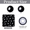 100Pcs Natural Black Tourmaline Round Beads with Strong Stretchy Beading Elastic Thread G-SZ0002-30-2