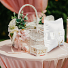 Satin Ring Pillow Cushion Bearer RDIS-WH0019-07-6
