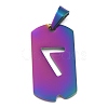 Ion Plating(IP) 304 Stainless Steel Pendants STAS-O127-A07-2
