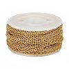 Ion Plating(IP) 304 Stainless Steel Textured Cable Chains CHS-H012-01G-4