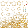 120Pcs Rack Plating Brass Bead Frames KK-PH0010-78G-1