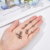 150Pcs 10 Style Zinc Alloy Beads FIND-DC0003-67-5