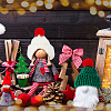 48Pcs 6 Style Christmas Mini Knitting Wool Yarn Scarf & Hats AJEW-FH0003-79-6