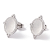 Non-Tarnish 304 Stainless Steel Stud Earring Findings LS-EJEW-G338-04P-1