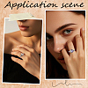 4Pcs 4 Styles Brass Micro Pave Cubic Zirconia Adjustable Rings Settings KK-BBC0024-14B-5