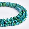 Olycraft 6 Strands 3 Style Synthetic Chrysocolla Beads Strands G-OC0002-78-4