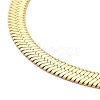 Ion Plating(IP) 304 Stainless Steel Herringbone Chain Necklace for Men Women NJEW-E076-04D-G-2