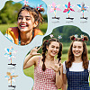PE Plastic with Laser Alligator Hair Clips for Girl PHAR-TAC0007-05-7