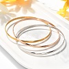 304 Stainless Steel Plain Bangles for Women BJEW-C092-01-1