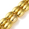 Electroplated Synthetic Magnetic Hematite Beads Strands G-Q1009-E02-8x12mm-2