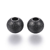 201 Stainless Steel Textured Beads LS-STAS-P108-05B-1