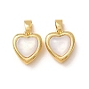 Brass & Natural Shell Pendants SH-CBADD64-09G-1