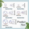 70G  5 Styles ABS Plastic Imitation Pearl Cabochons OACR-SC0001-45D-2