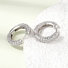 Brass Micro Pave Cubic Zirconia Hoop Earrings KK-CBA8324-24P-04-2