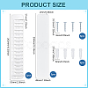 2Pcs PVC Baseball Cap Wall Mounted  Storage Rack AJEW-ME0002-47A-2