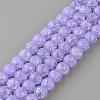 Synthetic Crackle Quartz Beads Strands GLAA-S134-10mm-15-1