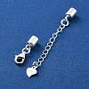 925 Sterling Silver Curb Chain Extender STER-G039-04B-S-2