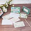Envelope and Floral Pattern Thank You Cards Sets DIY-CP0001-82-7