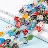 Heart Handmade Millefiori Glass Beads Strands LK-R004-68-5