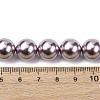 Electroplated Shell Pearl Beads Strands BSHE-G041-12mm-02-4