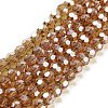 Electroplate Transparent Glass Beads Strands EGLA-A035-T6mm-A04-1