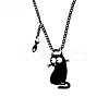 Halloween Acrylic Pendant Aluminium Curb Chain Necklaces FS-WG5E45F-02-1
