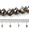 Electroplate Glass Beads Strands EGLA-D030-17G-4
