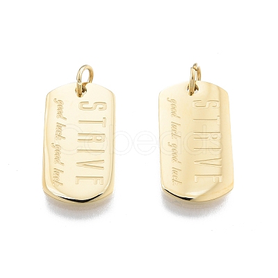 Ion Plating(IP) 304 Stainless Steel Pendants STAS-T060-19G-1