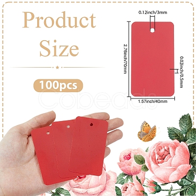 100Pcs PVC Plastic Blank Big Pendants KY-SP0001-72A-1