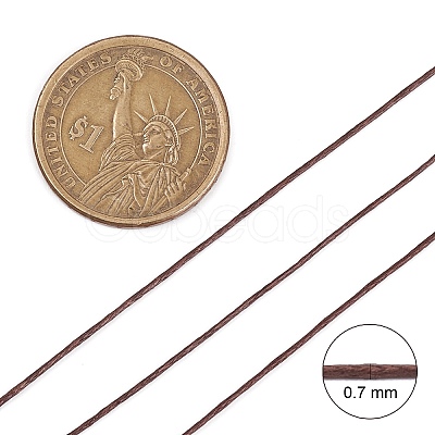 Chinese Waxed Cotton Cord YC-S005-0.7mm-299-1
