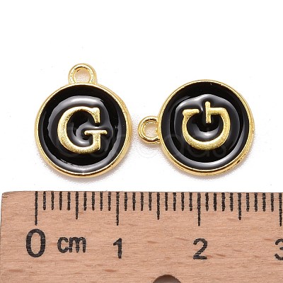 Golden Plated Alloy Charms X-ENAM-S118-02G-1