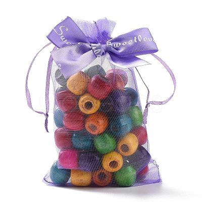 Rectangle Organza Drawstring Bags PAAG-PW0007-09B-08-1