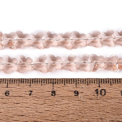 Transparent Glass Beads Strands GLAA-Q118-01A-B11-1
