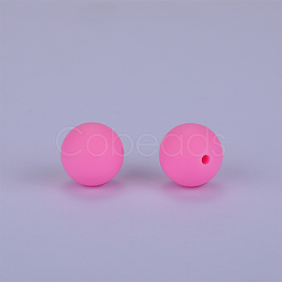 Round Silicone Focal Beads SI-JX0046A-89-1