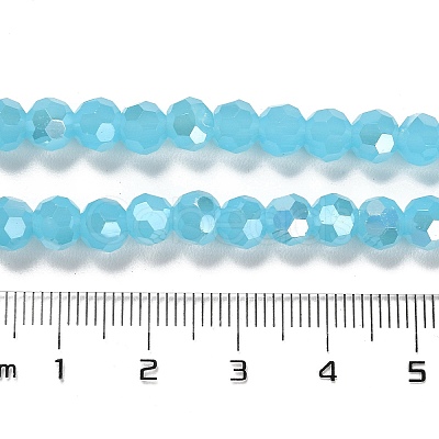 Imitation Jade Glass Beads Stands EGLA-A035-J6mm-B04-1