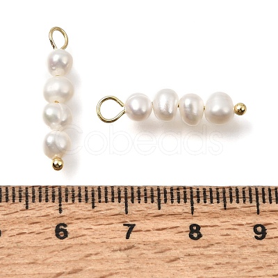 Natural Freshwater Pearl Beaded Pendants PA-CBAF2FA-04G-1