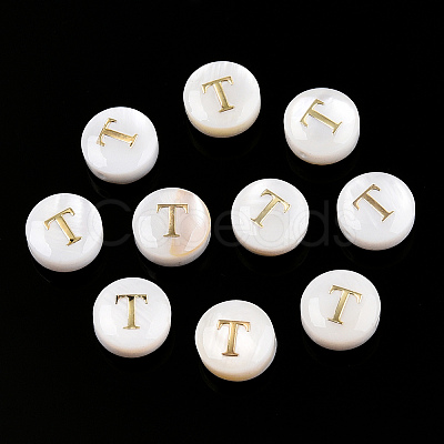 Natural Freshwater Shell Beads SHEL-N036-01T-1