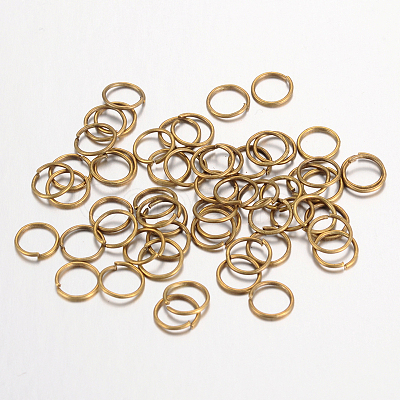 Iron Open Jump Rings IFIN-A018-6mm-AB-NF-1
