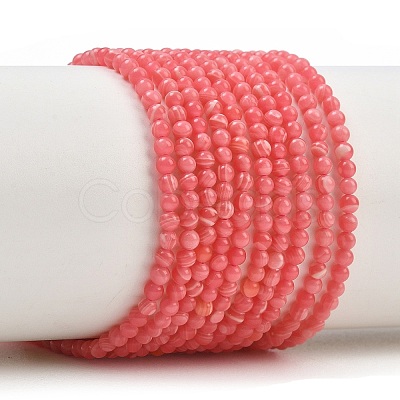 Dyed Synthetic Rhodochrosite Beads Strands GG-CBA0389-A03-2mm-1