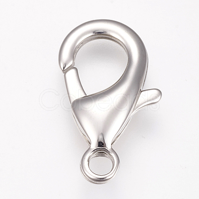 Tarnish Resistant 304 Stainless Steel Lobster Claw Clasps Hand Polished STAS-I082-14P-02-1