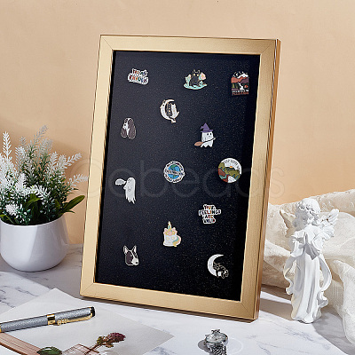 Wood & Plastic Rectangle Photo Frame Stand DJEW-WH0072-13B-03-1