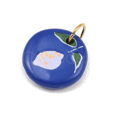 Printed 304 Stainless Steel Pendants STAS-B125-03G-G-1